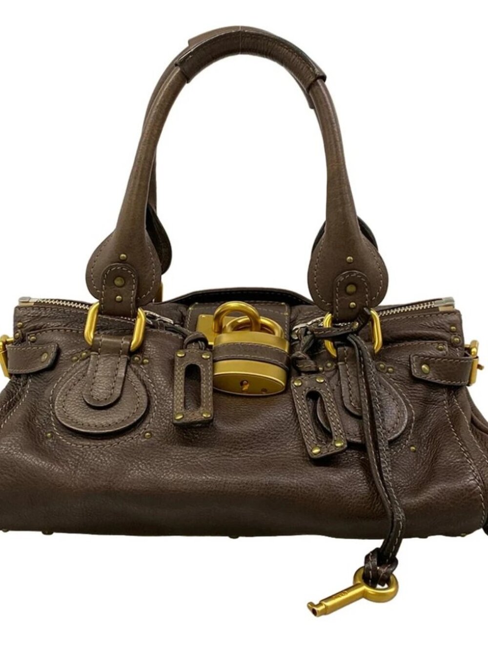 Chloe Paddington Dark Brown Leather Handbag
